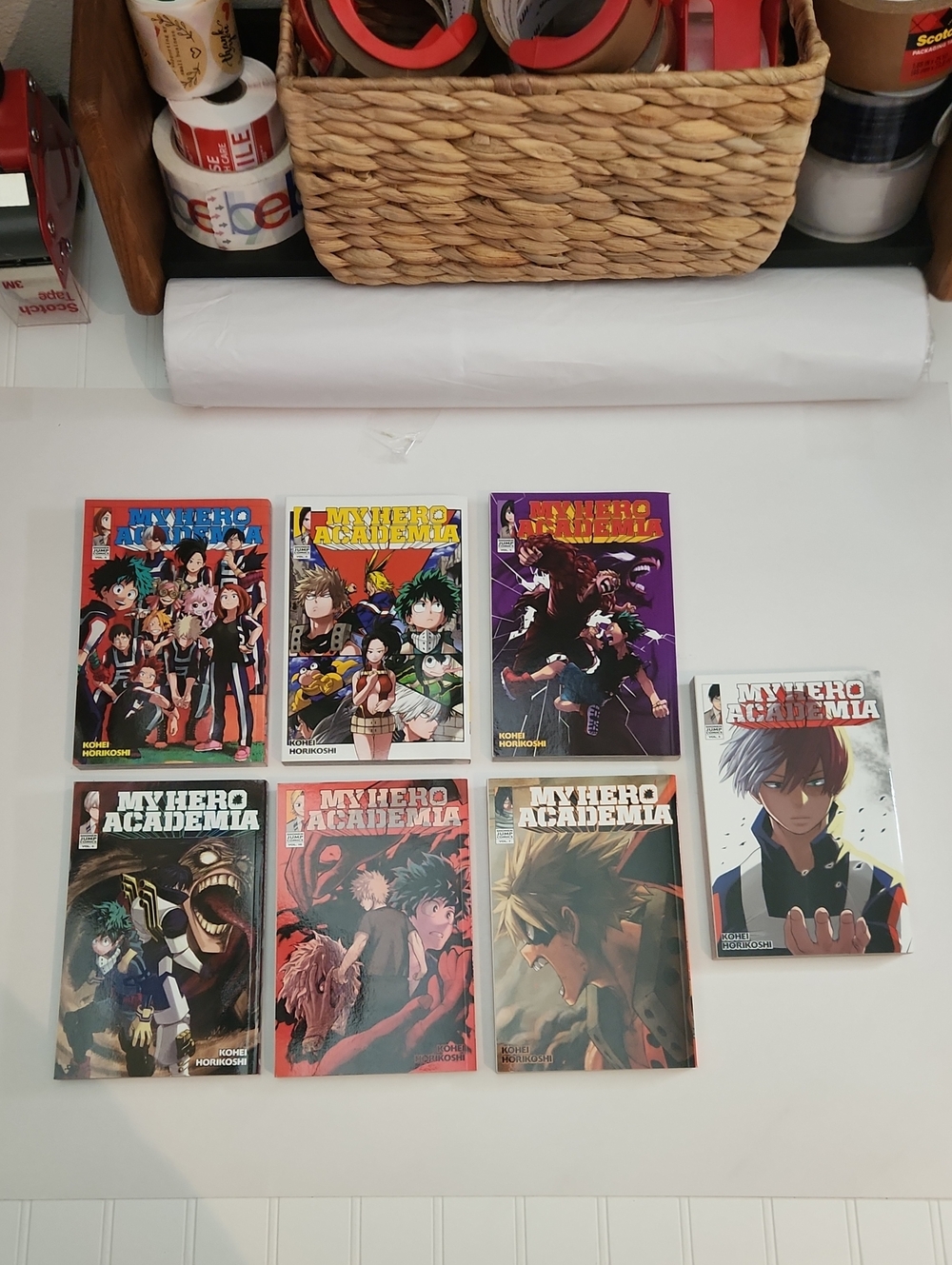 My Hero Academia Graphic Novel Set - Red, Purple, White Covers